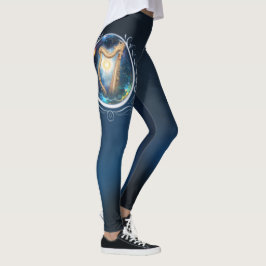 Himlavarv av den månbundna himlen.  leggings