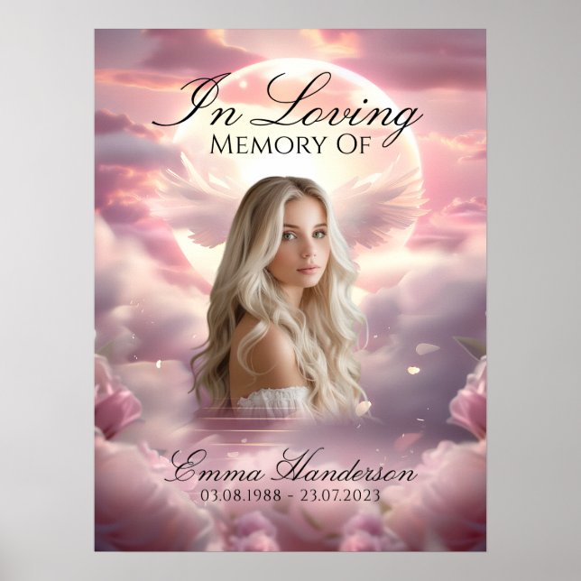 Himlavings minnesvägg Poster för välkomstskylt (Framsidan)