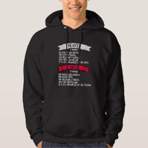 Himlen är där polisen är brittiskt skämt hoodie