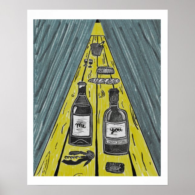 Himlen är en aldrig ändande middag för två poster (Framsidan)