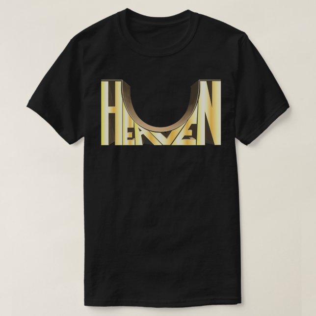Himlen är en halvcirkel t shirt (Design framsida)