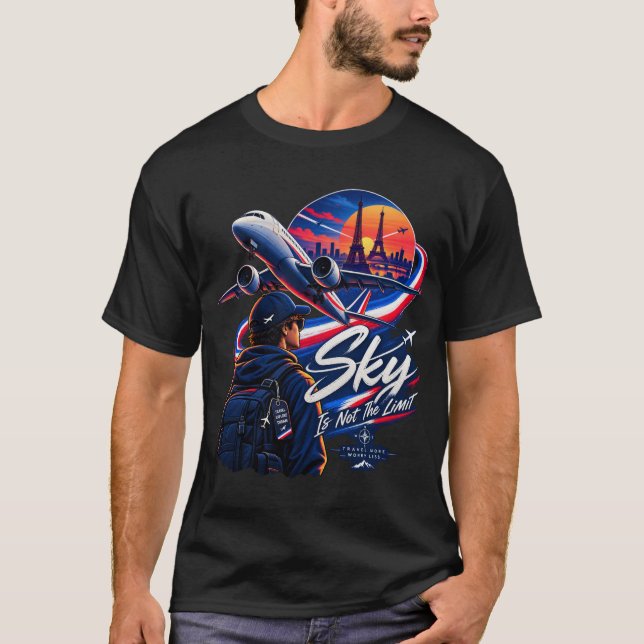 Himlen är inte gränsen t shirt (Framsida)