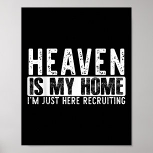 Himlen är mitt hem kristen religiös tro Jesus Poster