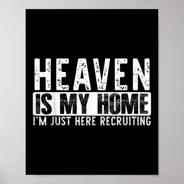 Himlen är mitt hem kristen religiös tro Jesus Poster (Framsidan)