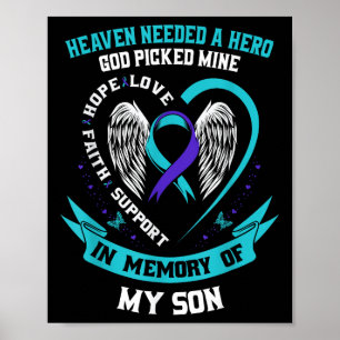 Himlen Behövde En Hjälte Gud Valde Min Son Självmo Poster