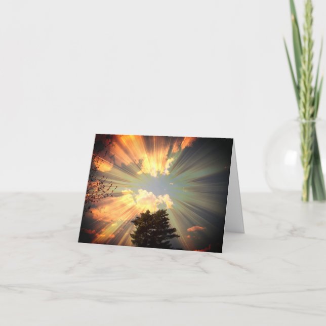 Himlen fick ett vackert ångest helgkort (Framsida)