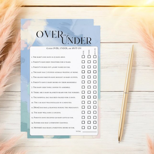 Himlen har skickats över under Pastel Guessing Gam (Skapare uppladdad)