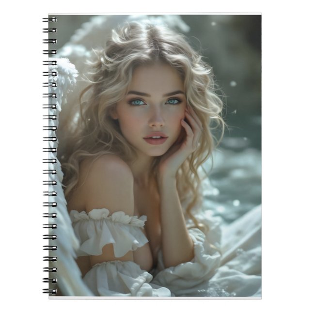 Himlen i hennes Ögon: Knappt  ängel Anteckningsbok (Framsidan)