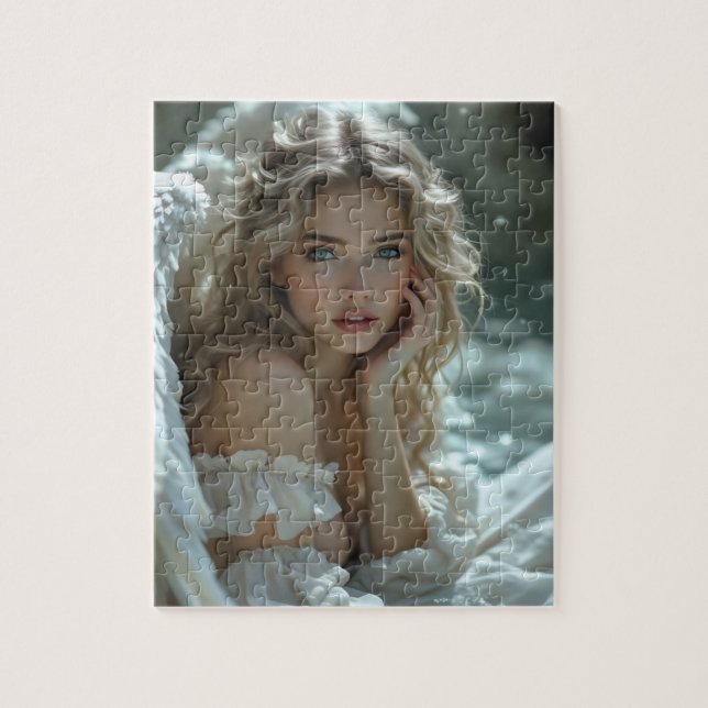 Himlen i hennes Ögon: Knappt  ängel Pussel (Vertikal)