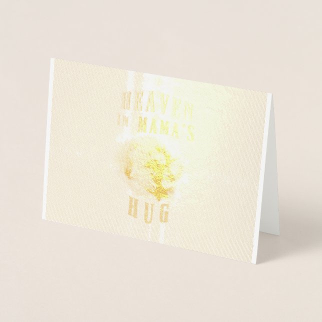 Himlen i Mamas famn orangutanger Glad mors dag Folierat Kort (Framsida)