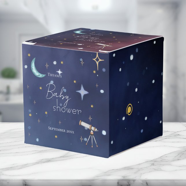 Himlen Månen & Stjärnor Celestial Baby Shower  Presentaskar (Skapare uppladdad)