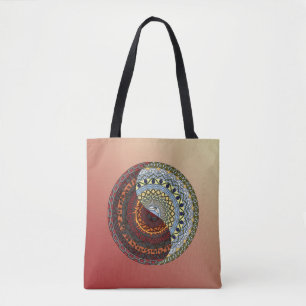 Himlen och helvetet Mandala - allt-over-print-säck Tygkasse