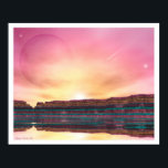 Himlen och Jorden 2 Poster<br><div class="desc">Himlen och Jorden 2 är en visionär, digital bra konst som skapats av Atmara Rebecca Cloe. Atmara började sitt arbete som digital artist i vår 1996 när hon köpte sin första dator och började New World Creations, hennes digitala konsthandel. Hon är i första hand självlärd. "Jag tog några konstlektioner i...</div>