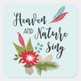 Himlen och naturen | Helgdag Stickers Fyrkantigt Klistermärke