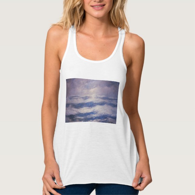 Himlen och oceanen (av Emil Carlsen) Linne Med Racerback (Framsida)