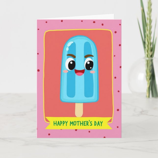 Himlens Blå Efterrätt Mamma Kort (Framsida)