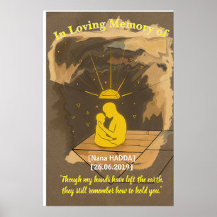 Himlens famn – Personlig minnesväggkonst Poster