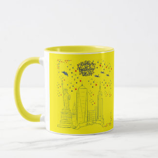 Himlens frihetsflammor gula mugg