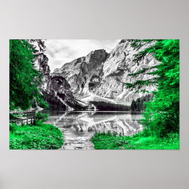 Himlens Grind: Grönten Stänk i Färg Poster (Framsidan)