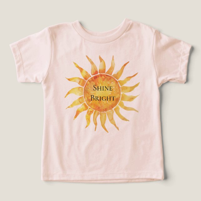 Himlens sol skiner starkt t shirt (Design Framsida)