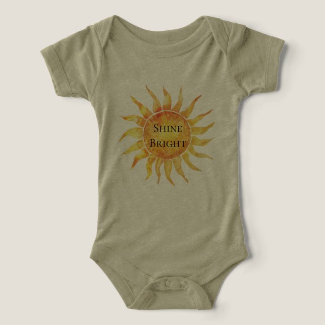 Himlens sol skiner starkt t shirt (Design Framsida)