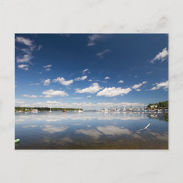 Himlens spegling i Belfast hamn, Maine Vykort