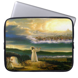 Himlens välkomnande omfamning Jesus i skymningen Laptop Fodral