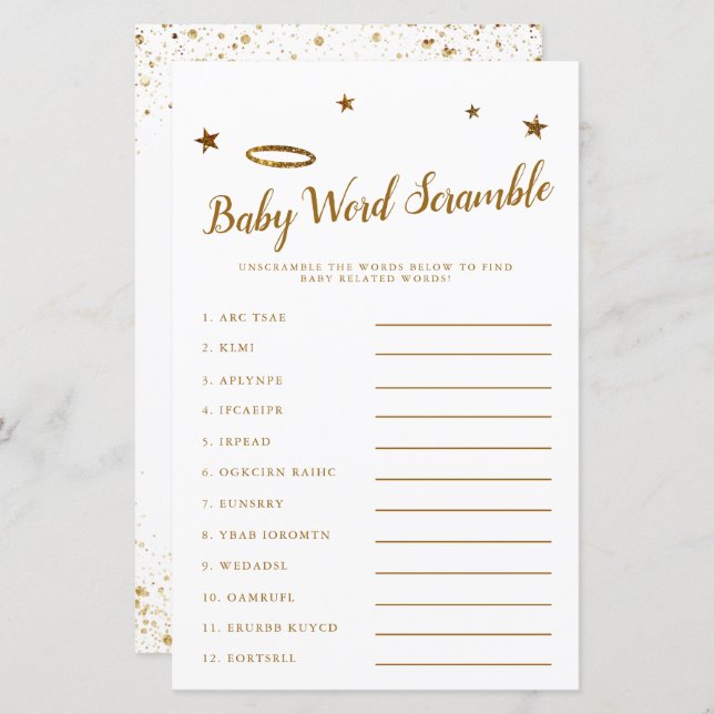 Himlensända Baby Ordbok Lek Gul (Fram/baksida)