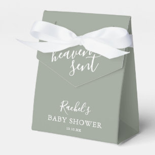 Himlensända Sälggröna Könsneutral Babyshower Presentaskar