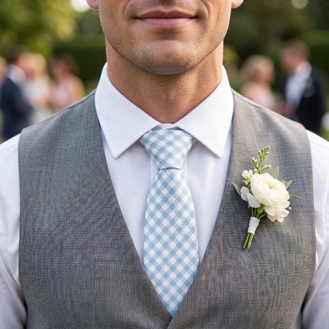 Himlensblått Gingham Slips (Skapare uppladdad)