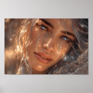 Himlenskt Tårlysdream Porträtt Poster