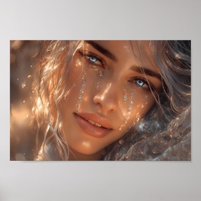 Himlenskt Tårlysdream Porträtt Poster (Framsidan)