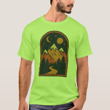 Himlig Landskaps T-Shirt för Män