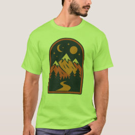 Himlig Landskaps T-Shirt för Män