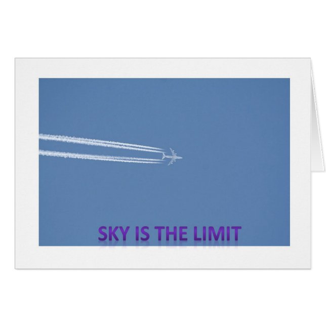 himmel är begränsa hälsningskort (Framsidan Horizontal)