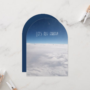 Himmel är gränsen som Låt oss flyktigt vacker Inbjudningar