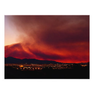 Himmel avfyrar på, Las Vegas, NV-affischen 24x18 Fototryck