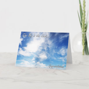 Himmel begränsa - grattis kort