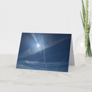 Himmel blå himmel soluppgång universum kort i blå