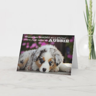Himmel Blue Aussies DIAMONDS Card Kort