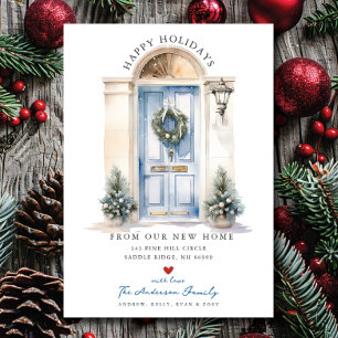 Himmel Blue Doorway New Home Flytta Meddelande