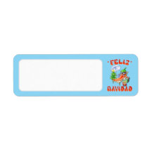 Himmel Blue Feliz Navidad Chili Blank Adress