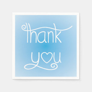 Himmel Blue Tack Heart Party Napkins Pappersservett