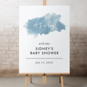 Himmel Blue Watercolor Det är ett välkomstbesök fö Poster
