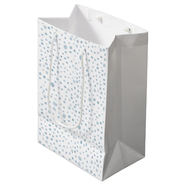 Himmel Confetti Watercolor Dots Gift Bag (Framsidan Vinklad)