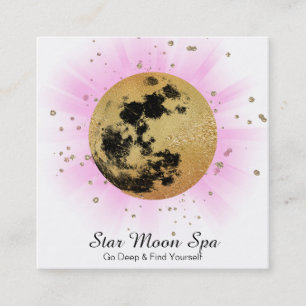 *~* Himmel Cosmos Universe Stars Måne Lunar Fyrkantigt Visitkort