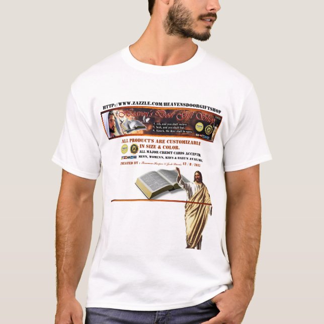 Himmel dörrpresentaffär T/Shirt Tee Shirt (Framsida)