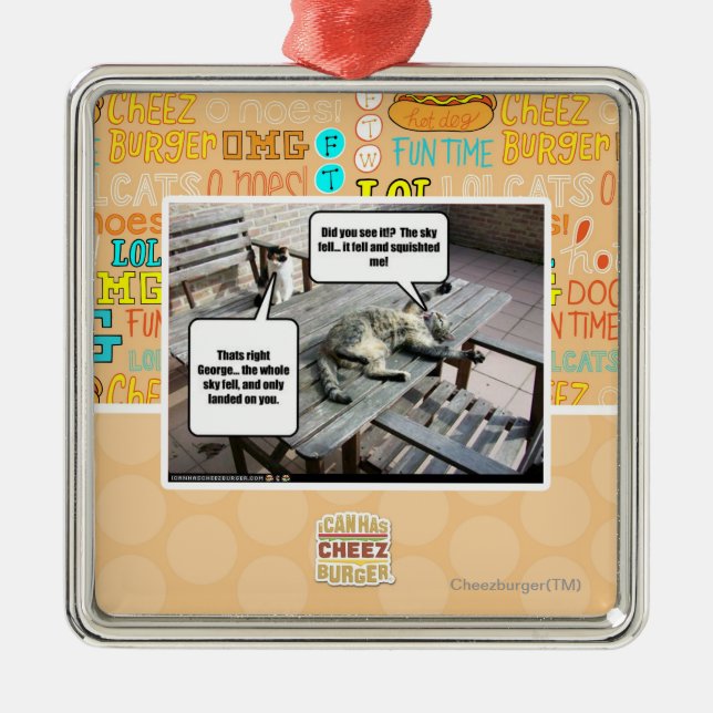 Himmel faller julgransprydnad metall (Framsidan)