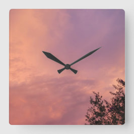 HIMMEL FÄRG FUSION FYRKANTIG KLOCKA