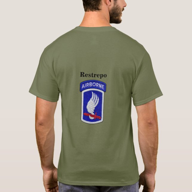 Himmel för brigaden för 173. ABN BDE för armén T Shirt (Baksida)